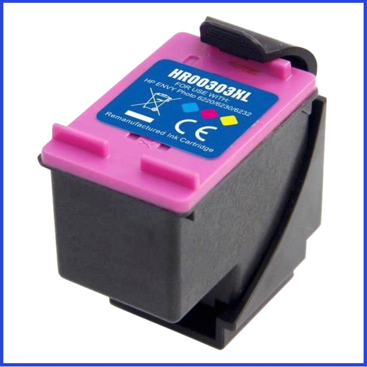 Remanufactured HP 303XL High Capacity Tri-Colour Ink Cartridge (Compatible Replacement)