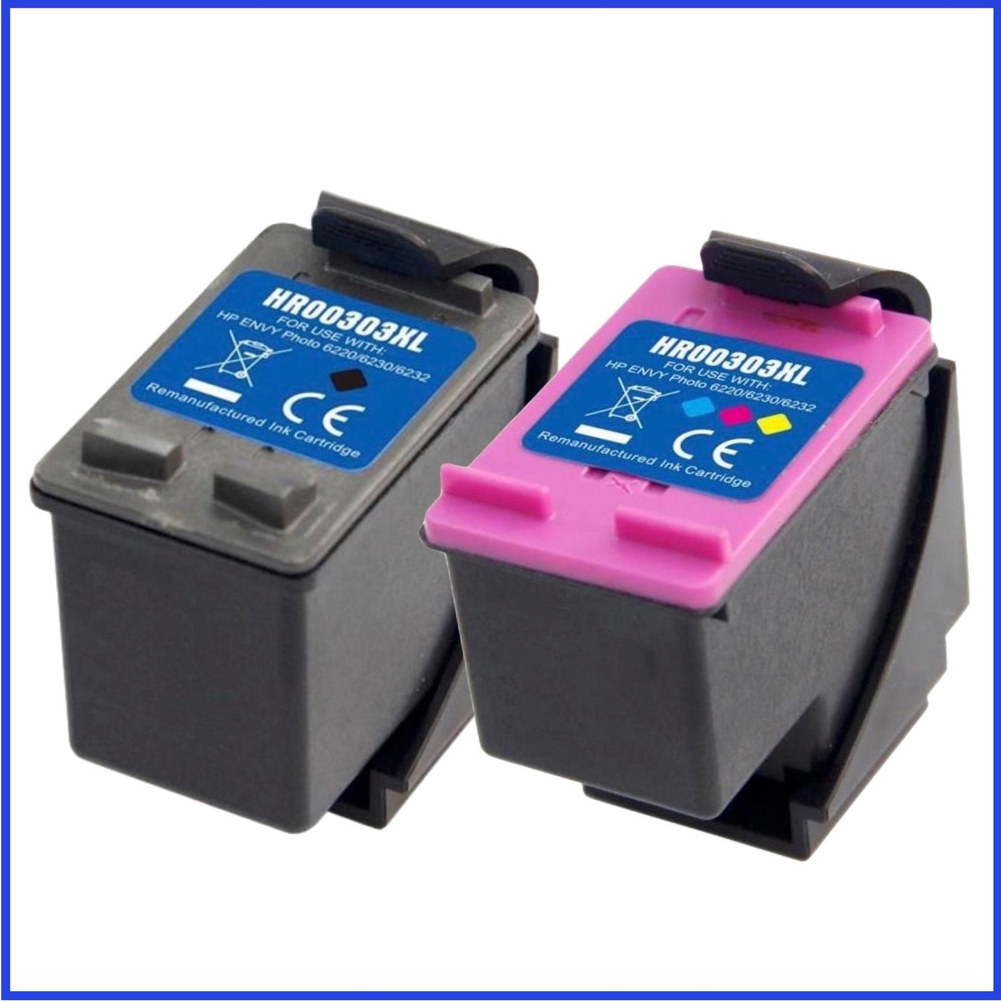 Remanufactured HP 303XL High Capacity Multipack of Ink Cartridge (Compatible Replacement)