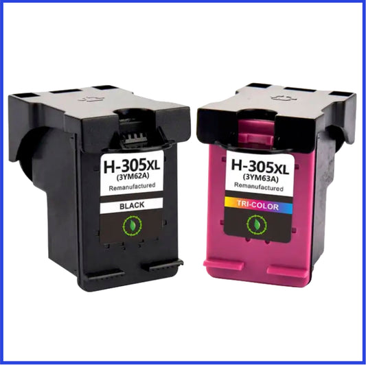 Remanufactured HP 305XL High Capacity Multipack of Ink Cartridge (Compatible Replacement)