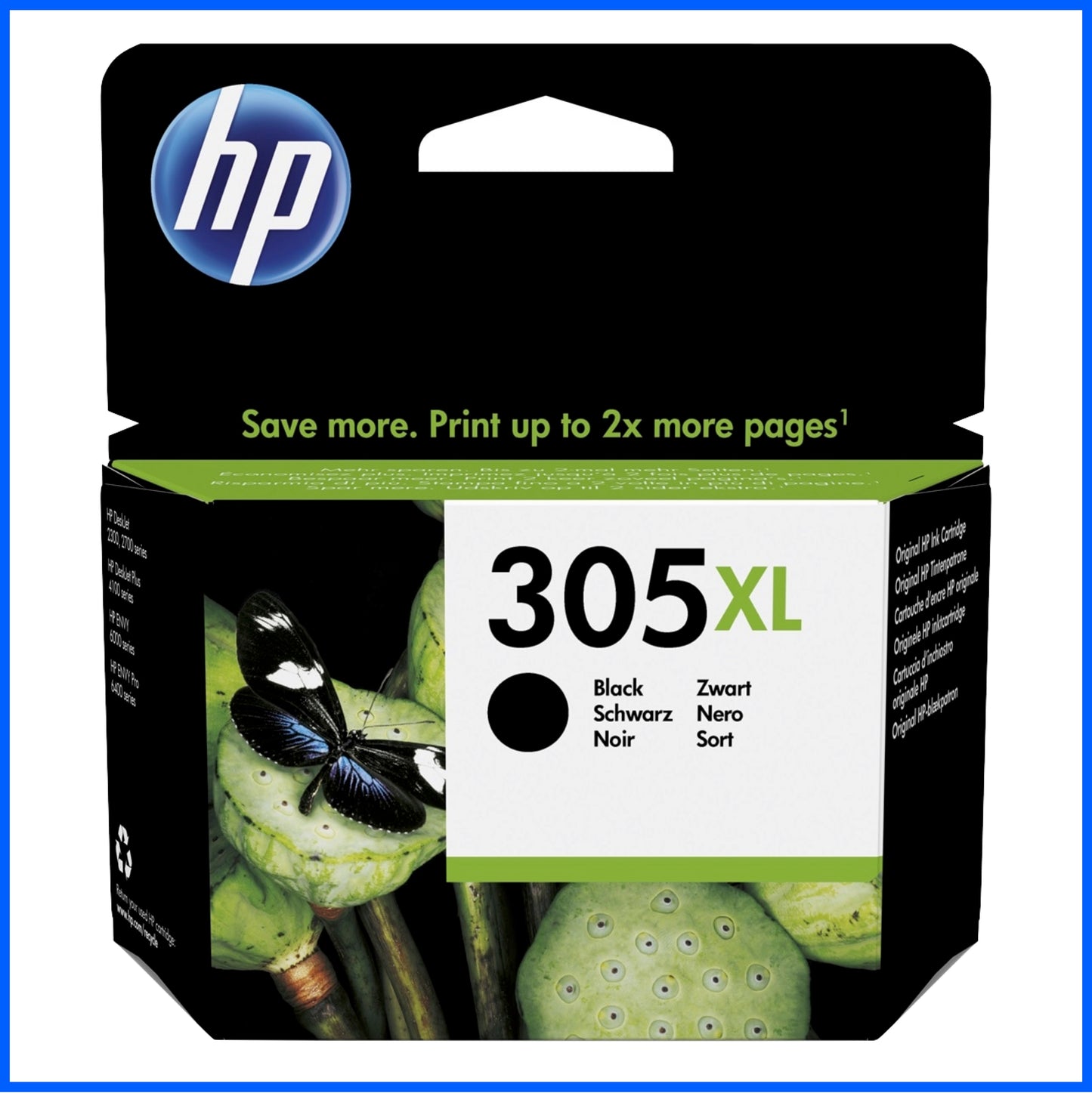 HP 305XL High Capacity Black Ink Cartridge (Original)