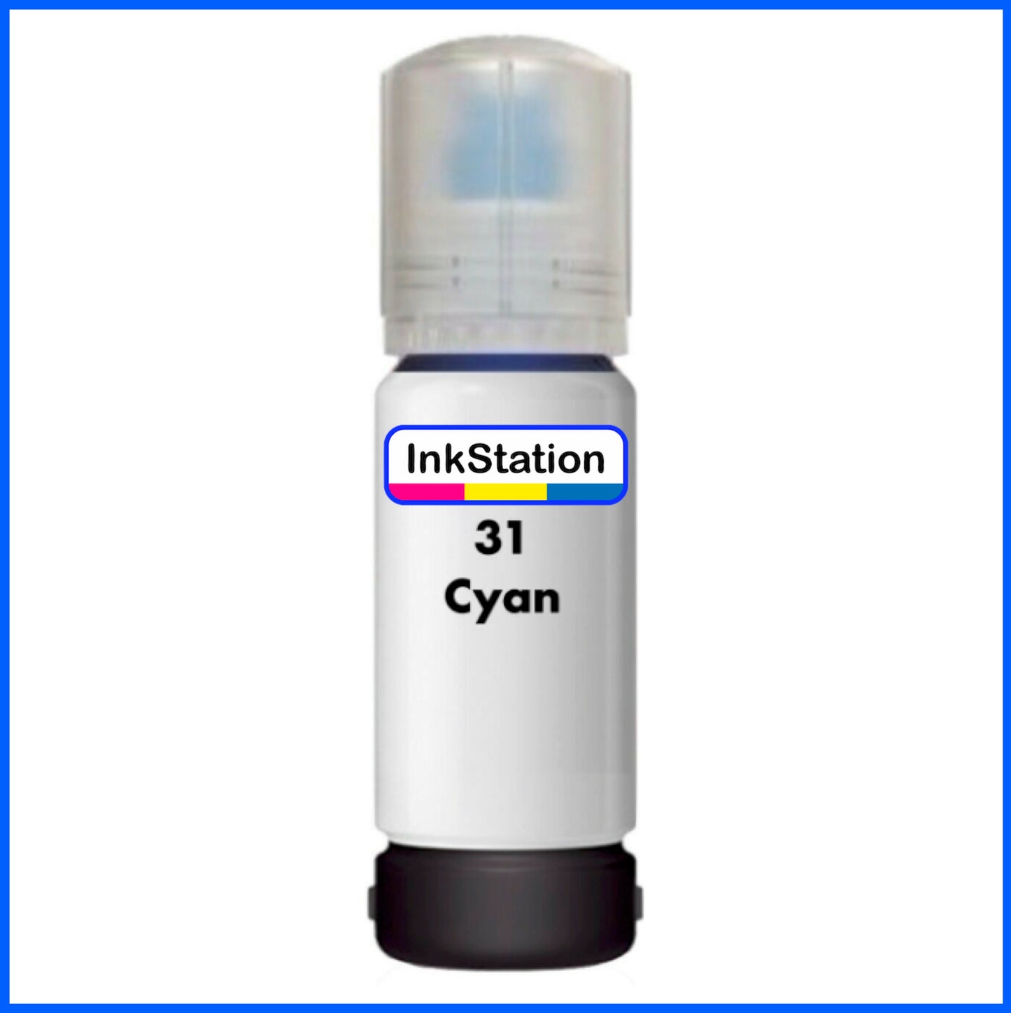 Compatible Cyan Ink Bottle for 31 HP Smart Tank (70ml)