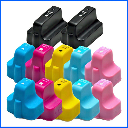 Compatible HP 363XL Multipack x2 Ink Cartridges BK/C/M/Y/LC/LM