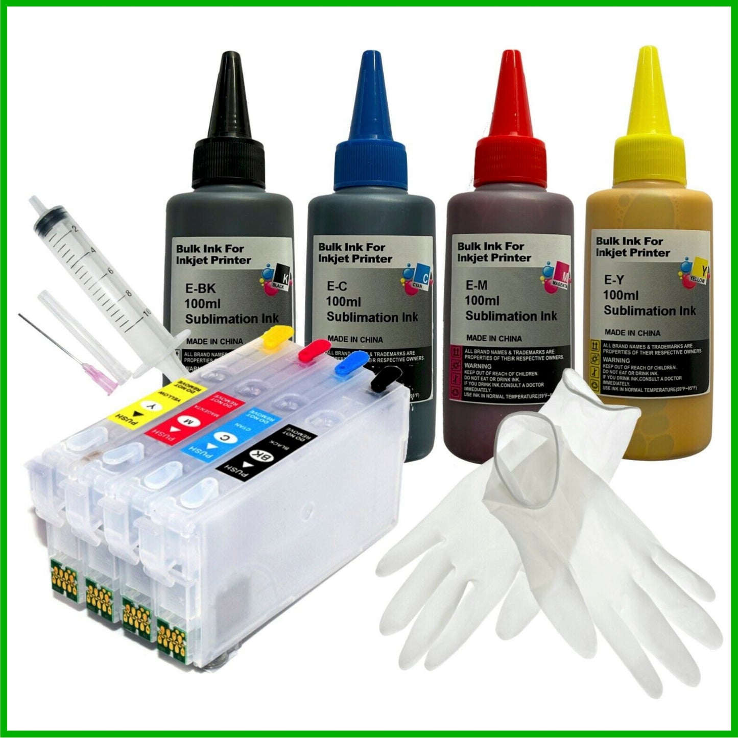 Sublimation Starter Kit - 35XL Cartridges with ARC Chip & Ink for Epson WorkForce