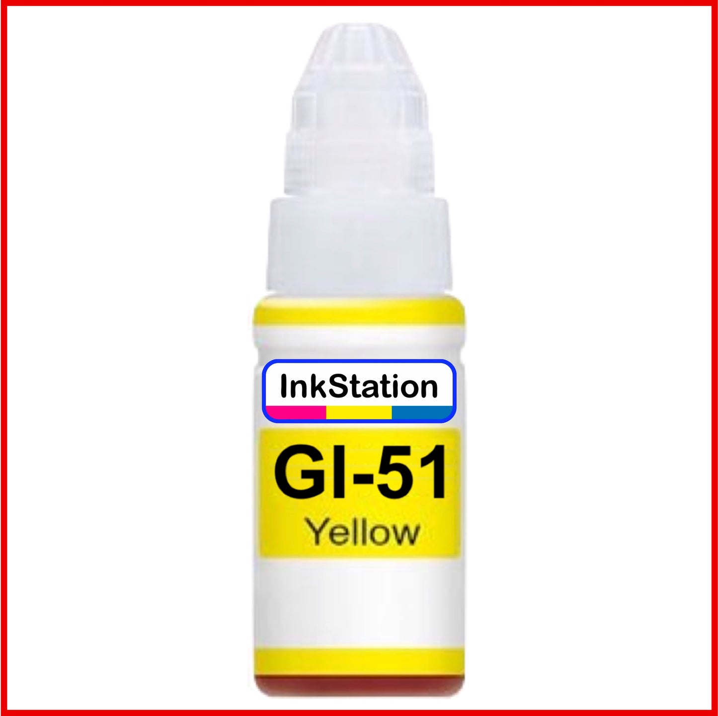 Compatible Yellow Ink Bottles for GI-51 Canon Pixma