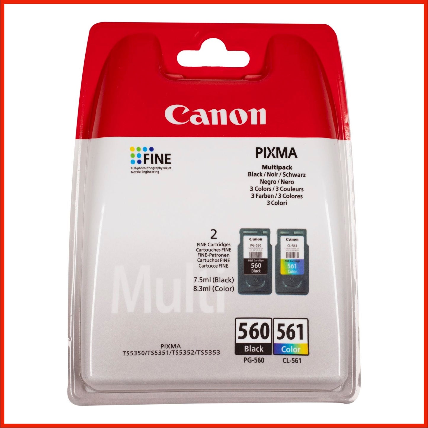 Canon PG-560 / CL-561 Ink Cartridge Multipack (Original)