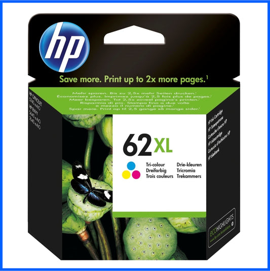 HP 62XL High Capacity Tri-colour Ink Cartridge (Original)