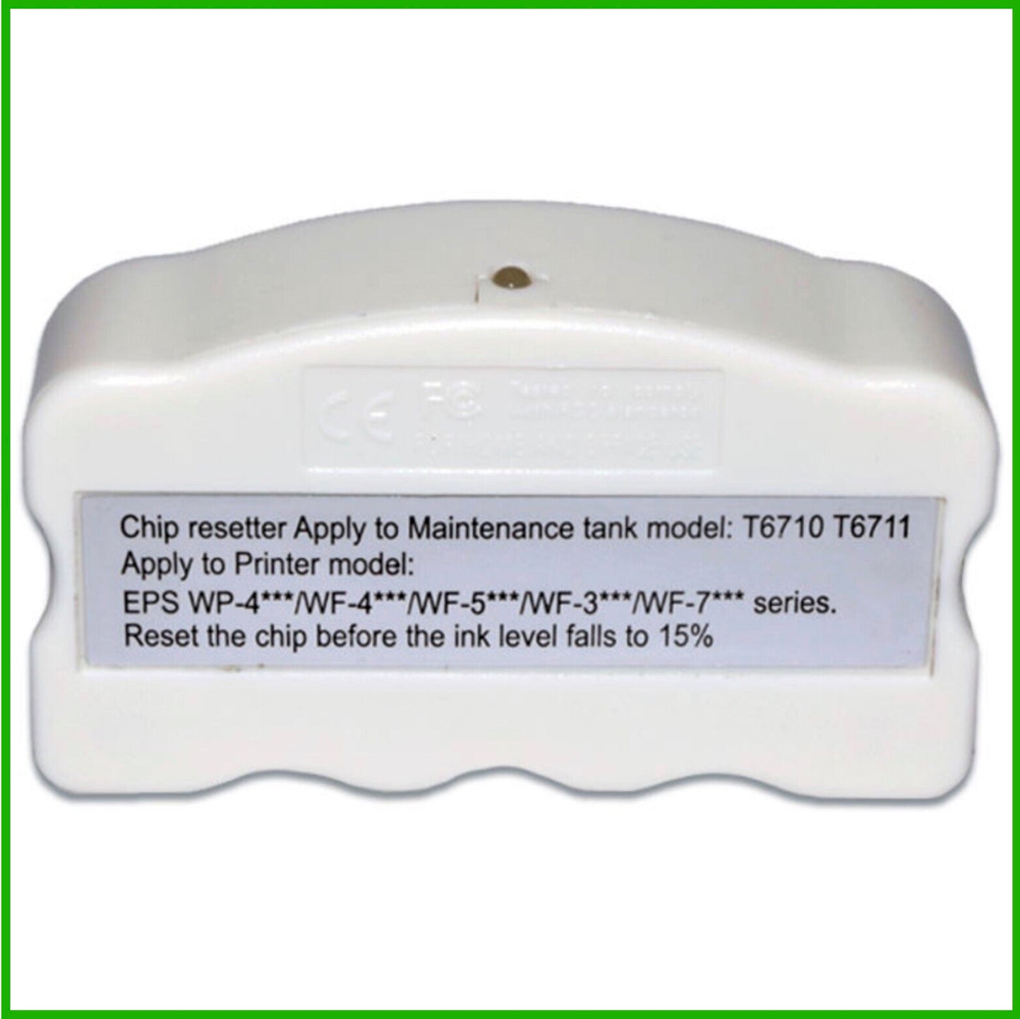 Chip Resetter For Epson T6712 Maintenance Box