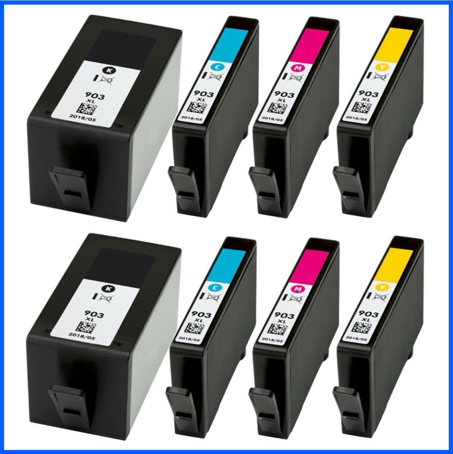 Compatible HP 903XL Multipack x2 Ink Cartridges BK/C/M/Y