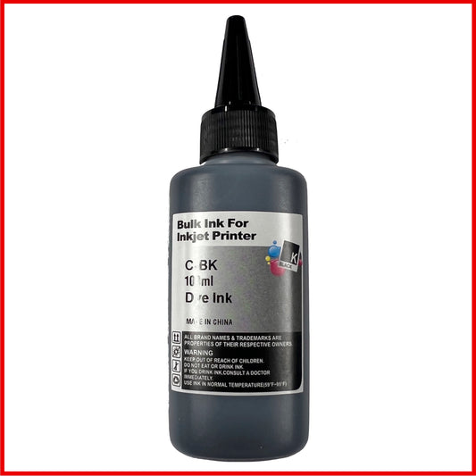 Universal Black Refill Ink Bottle For Canon Printers (100ml)