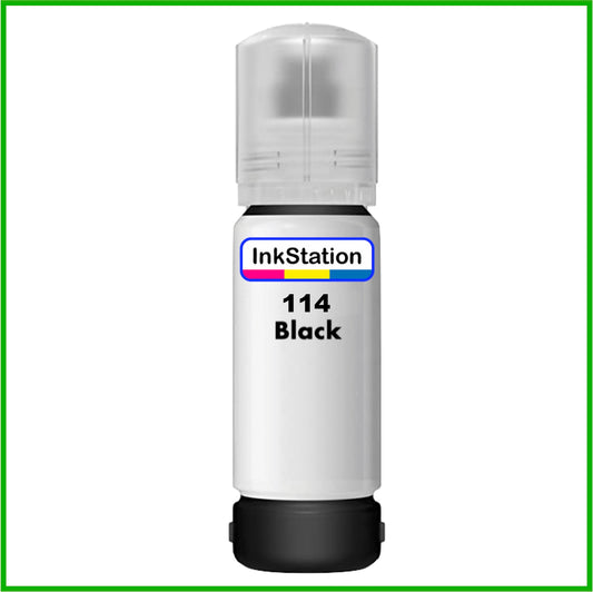 Compatible Black Ink Bottle for 114 Epson EcoTank (70ml)