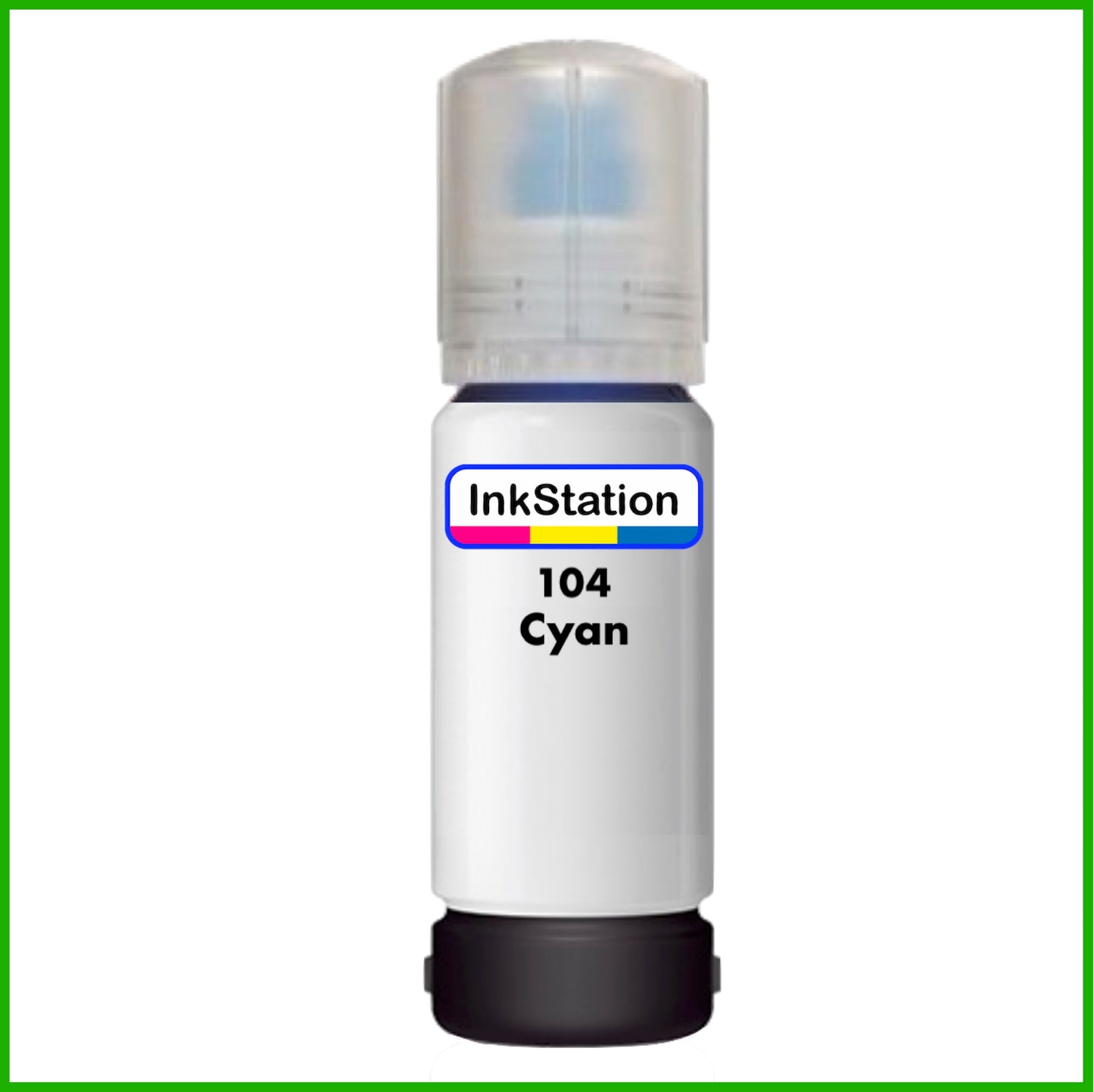 Compatible Cyan Ink Bottle for 104 Epson EcoTank (70ml)