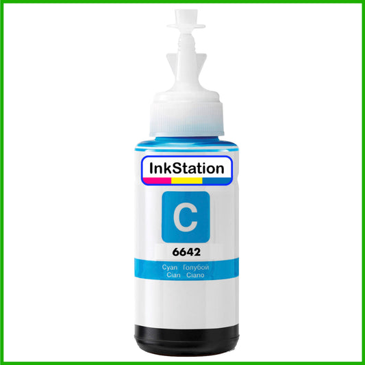 Compatible Cyan Ink Bottle for 664 Epson EcoTank (70ml)