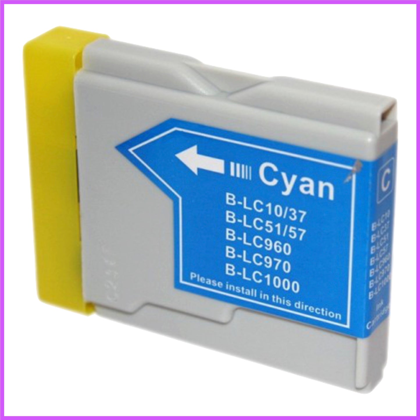 Compatible Brother 1000XL Cyan Ink Cartridge (Moon)
