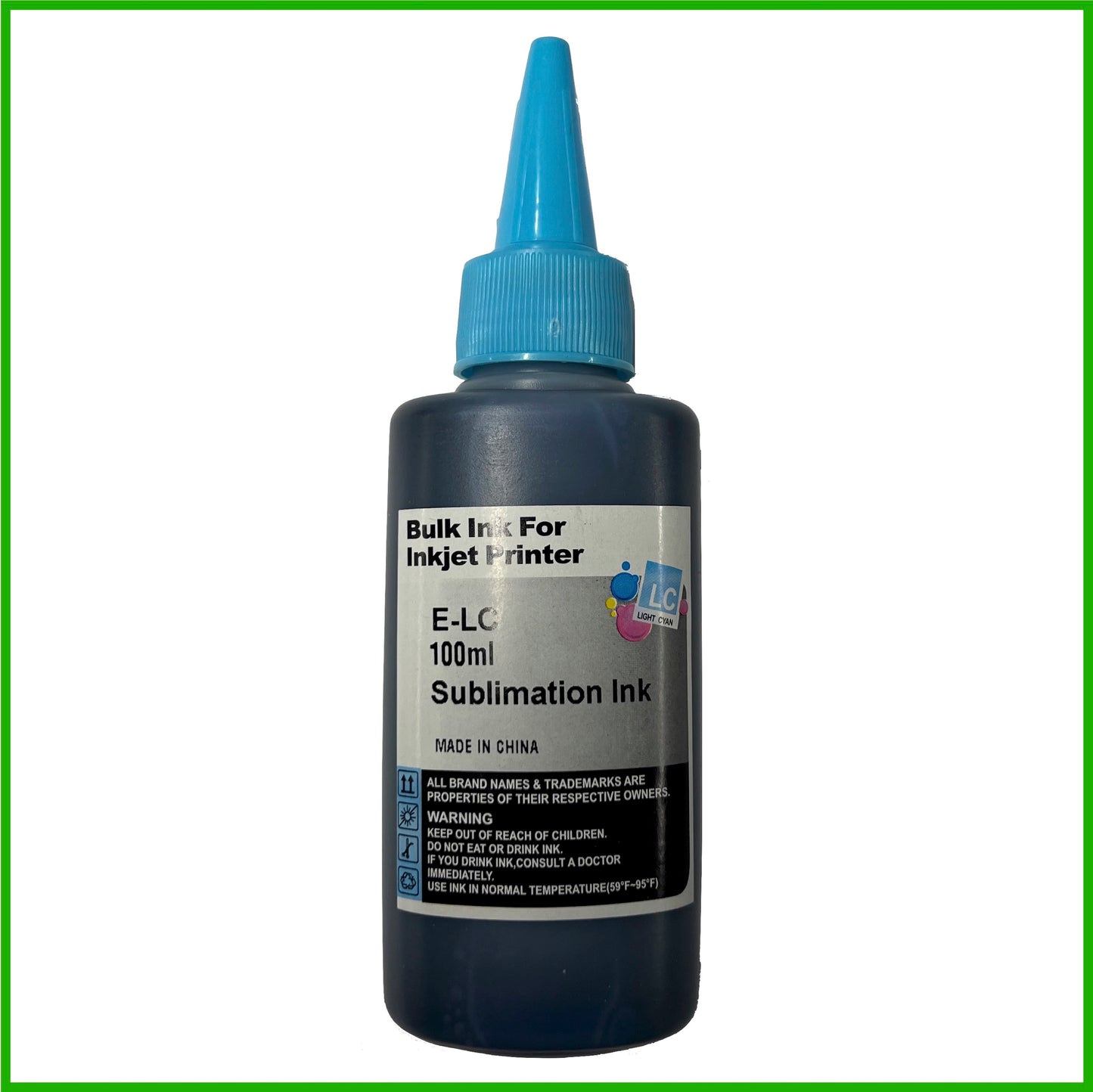 Sublimation Ink for Epson Printers (Light Cyan, 100ml bottle)