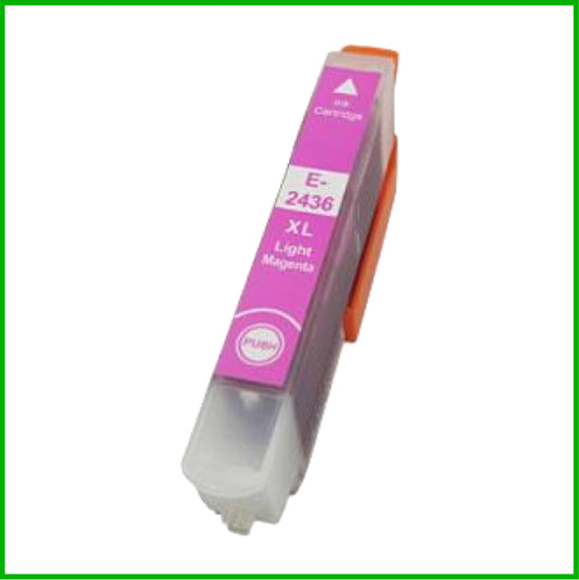 Compatible Epson 24XL Light Magenta Ink Cartridge (Elephant)