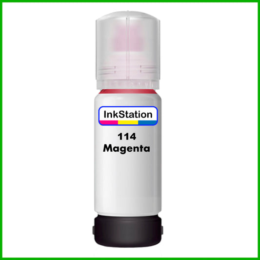 Compatible Magenta Ink Bottle for 114 Epson EcoTank (70ml)