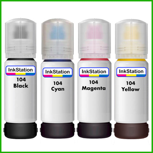 Compatible Ink Bottles for 104 Epson EcoTank (70ml)