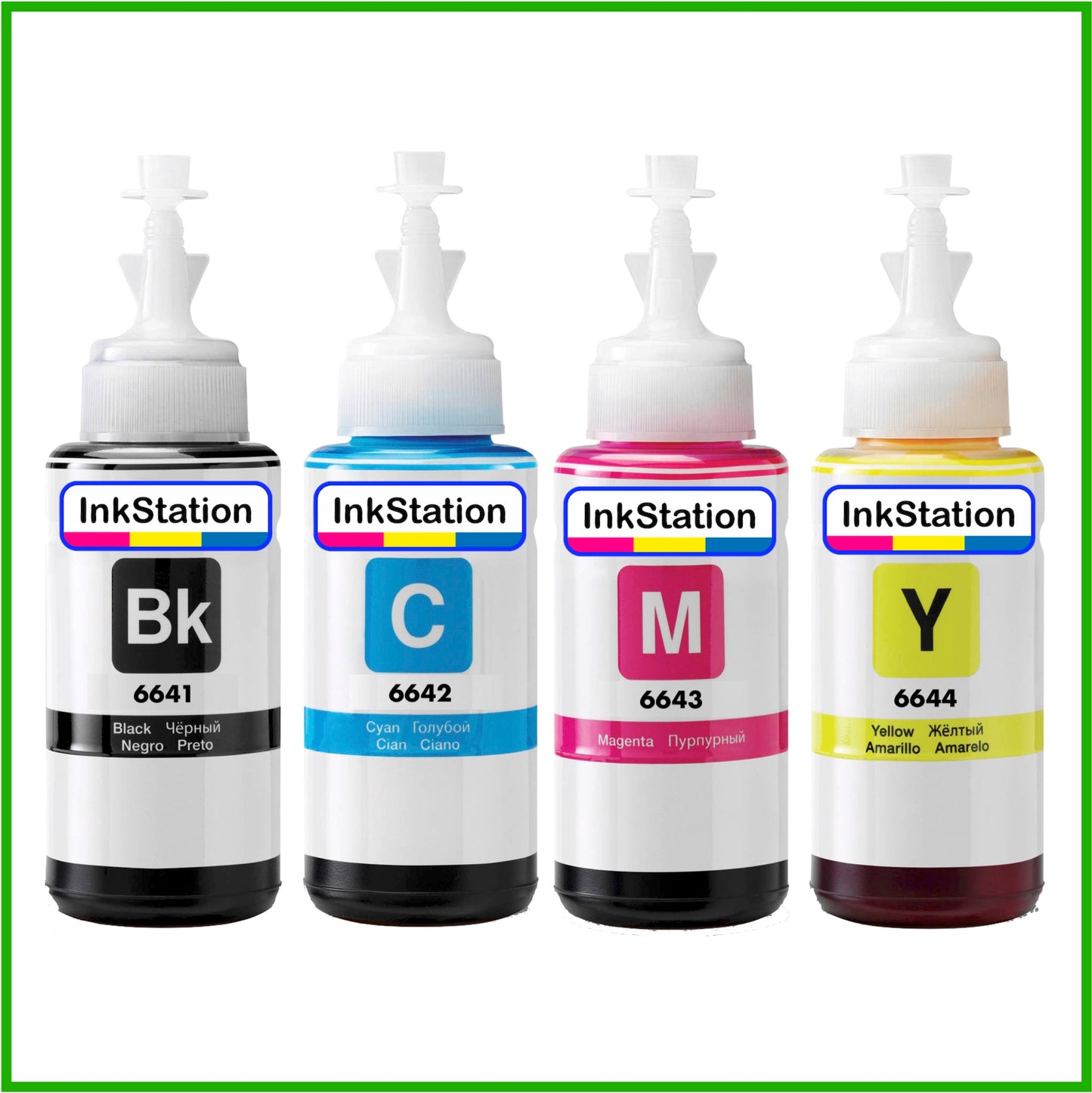 Compatible Multipack of Ink Bottles for 664 Epson EcoTank (70ml) B/C/M/Y