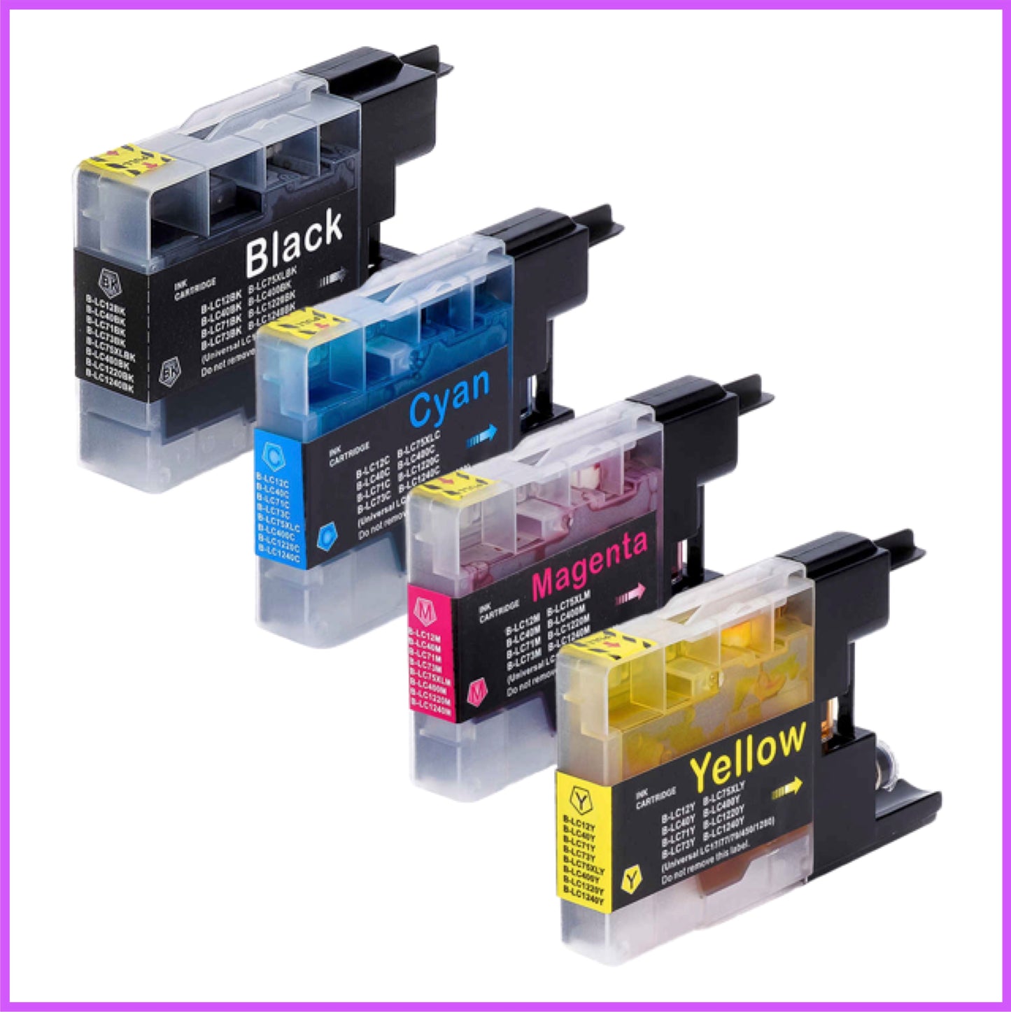 Compatible Brother 1240XL Multipack Ink Cartridges BK/C/M/Y (Venus)