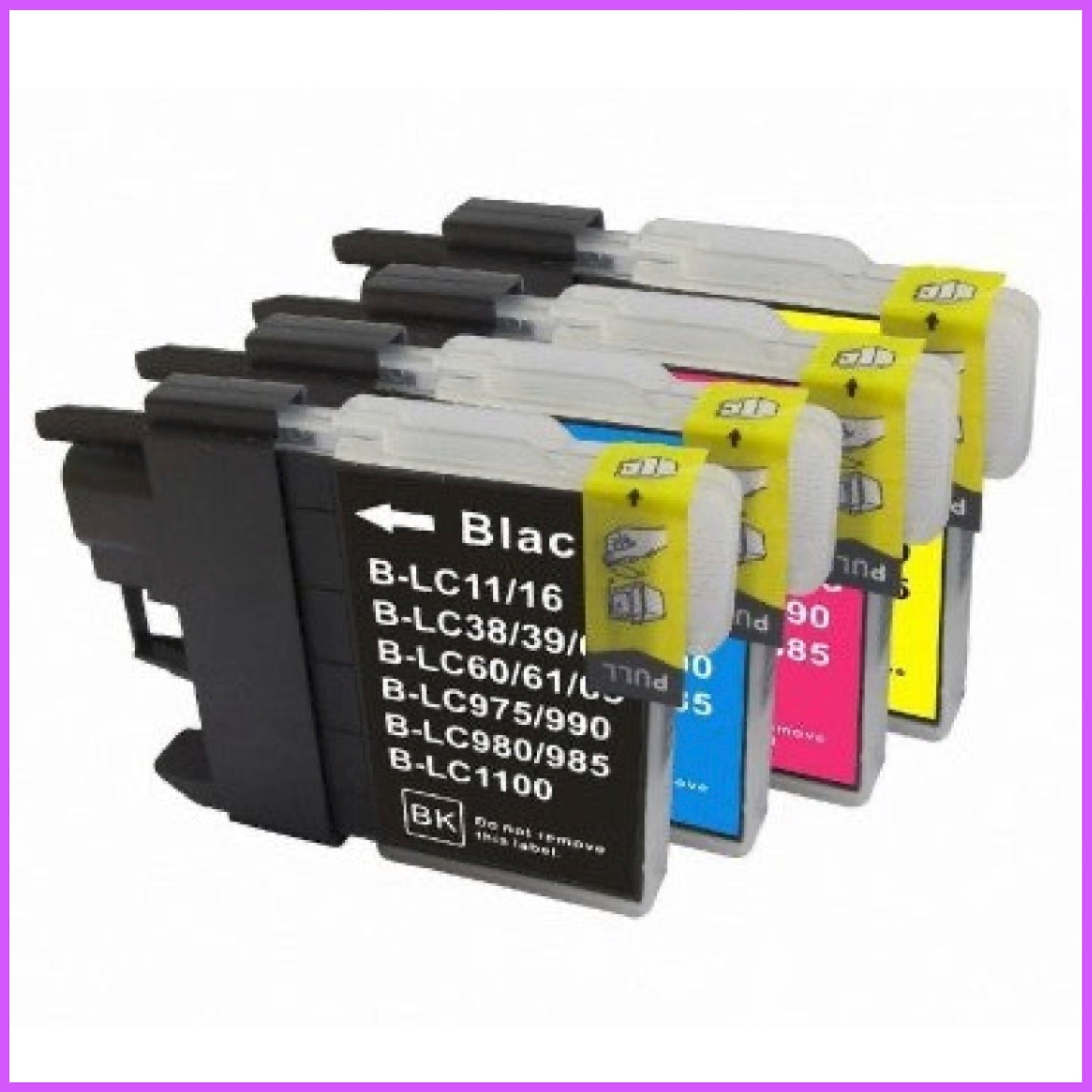 Compatible Brother 1100XL Multipack Ink Cartridges BK/C/M/Y (Saturn)