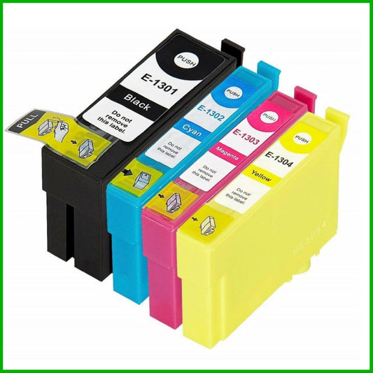 Compatible Epson T1301/T1302/T1303/T1304 Multipack Ink Cartridges BK/C/M/Y (Stag)