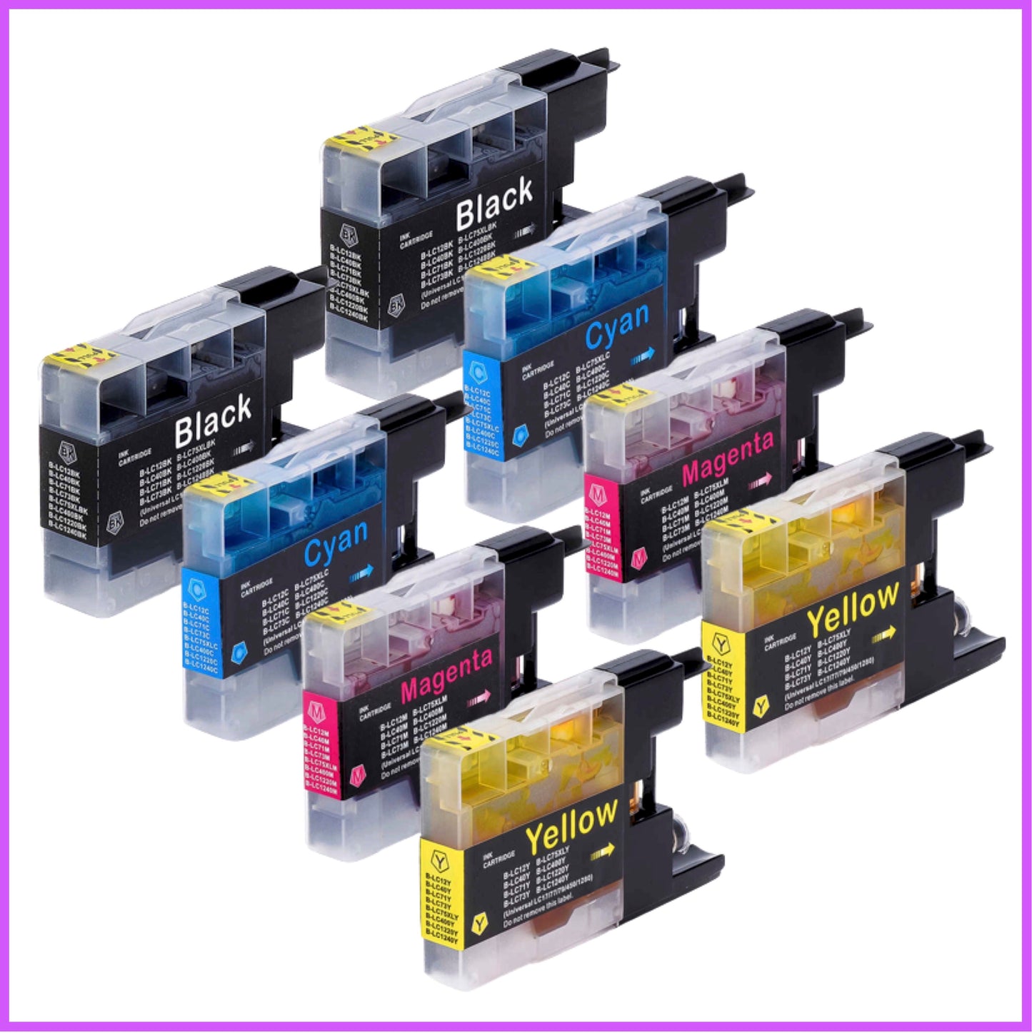 Compatible Brother 1280XL Multipack x2 Ink Cartridges BK/C/M/Y (Uranus)