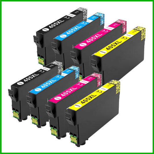 Compatible Epson 405XL Multipack x2 of Ink Cartridge (Suitcase) B/C/M/Y
