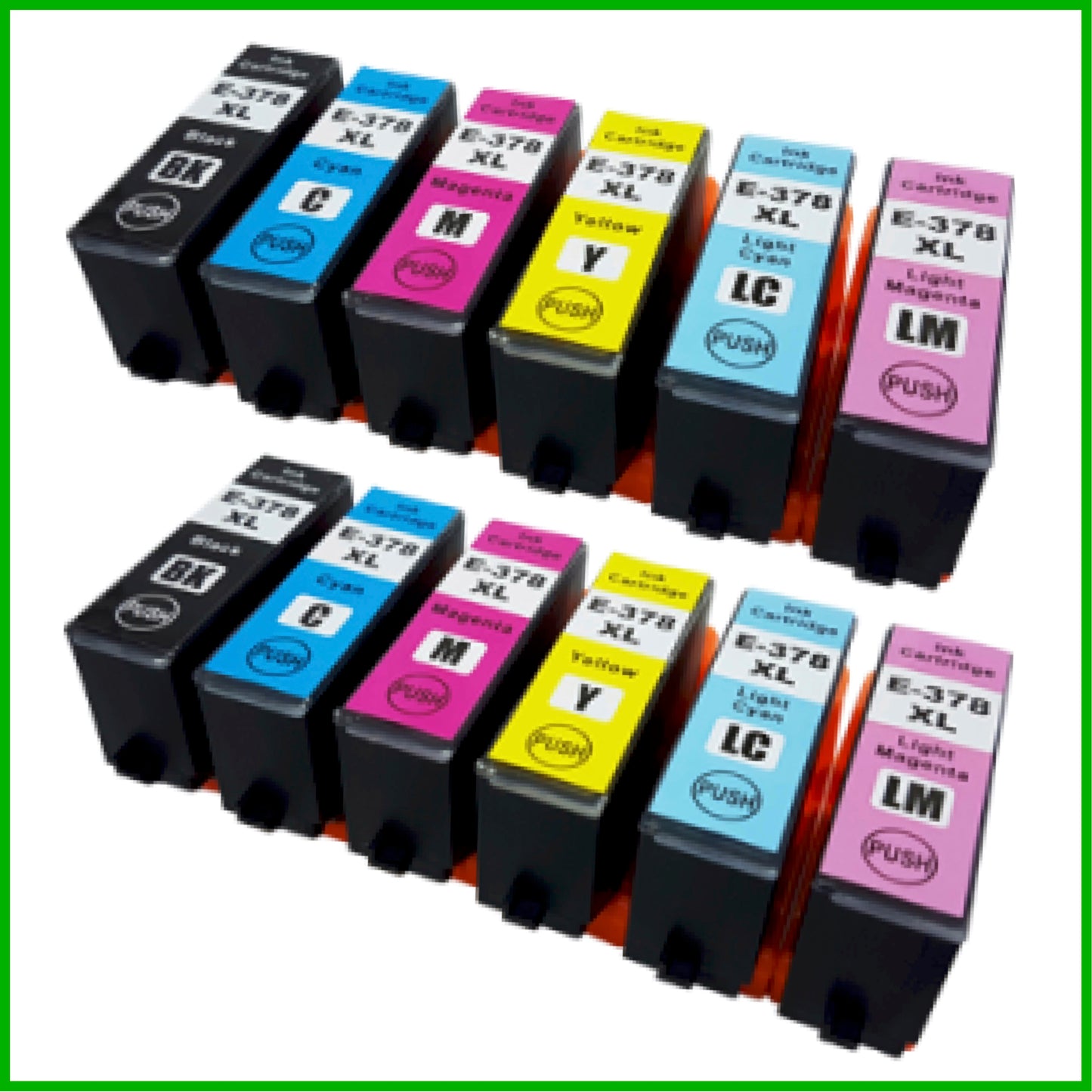 Compatible Epson 378XL Multipack x2 Ink Cartridges BK/C/M/Y/LC/LM (Squirrel)