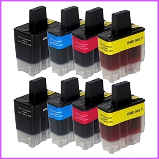 Compatible Brother 900XL x2 Multipack Ink Cartridges BK/C/M/Y (Milkyway)