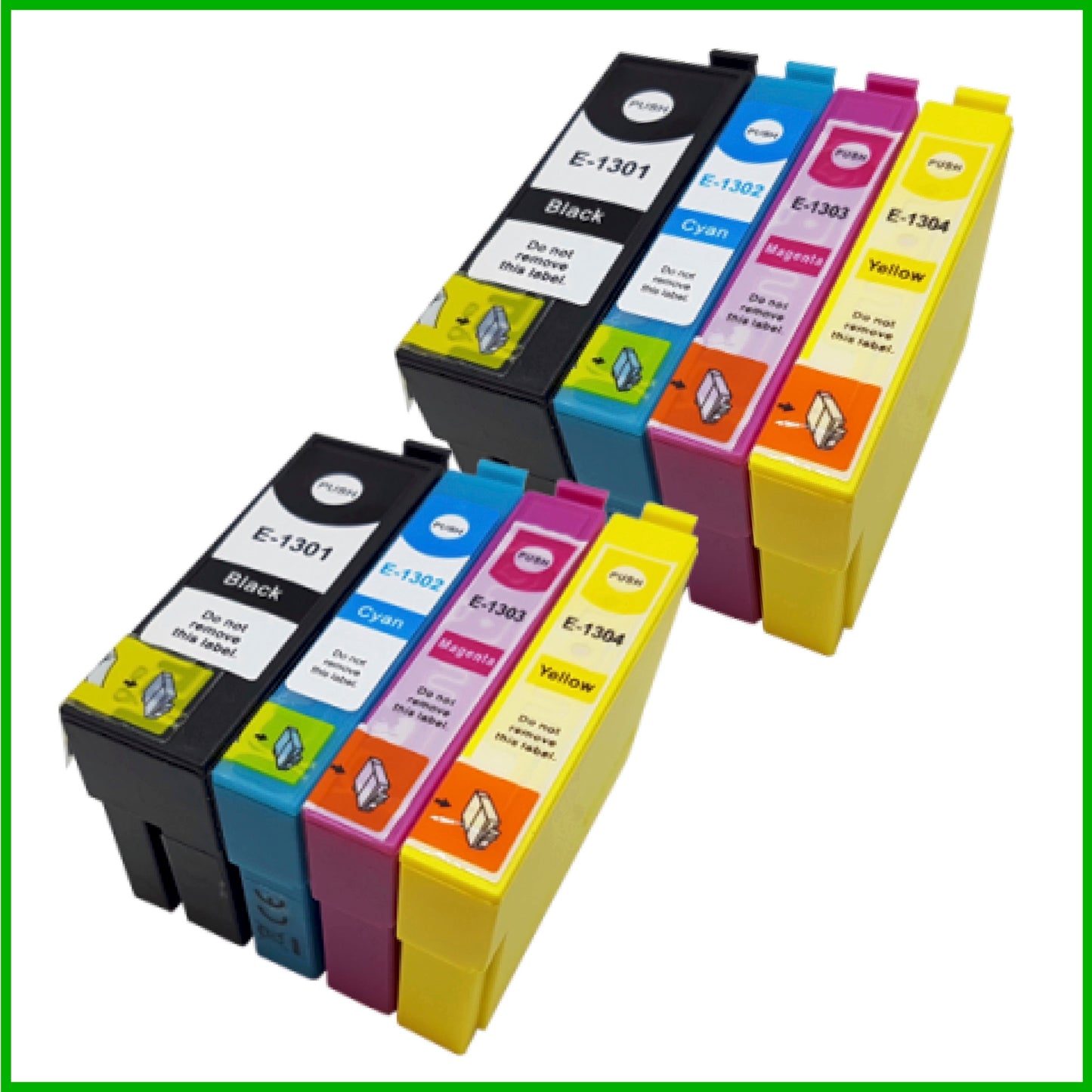 Compatible Epson T1301/T1302/T1303/T1304 Multipack x2 Ink Cartridges BK/C/M/Y (Stag)