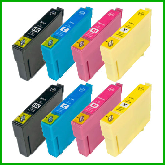 Compatible Epson T1291/T1292/T1293/T1294 Multipack x2 Ink Cartridges BK/C/M/Y (Apple)