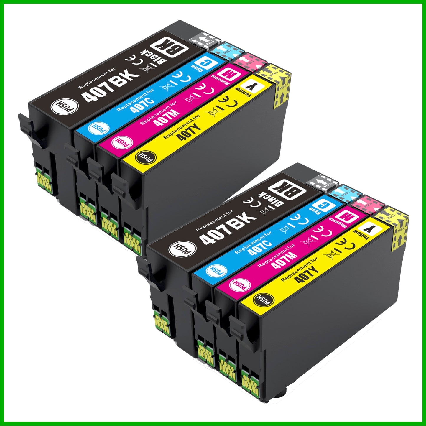 Compatible Epson 407 Multipack x2 Ink Cartridge (Keyboard)