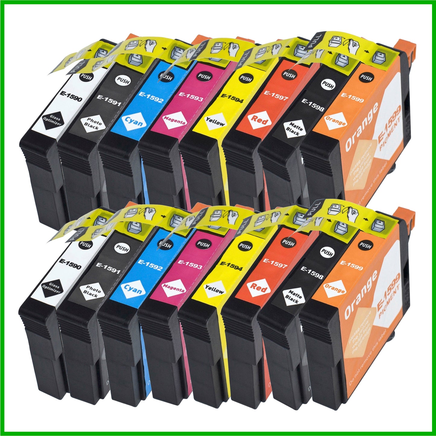 Compatible Epson 1590-9 Multipack x2 T159 Ink Cartridge (Kingfisher)