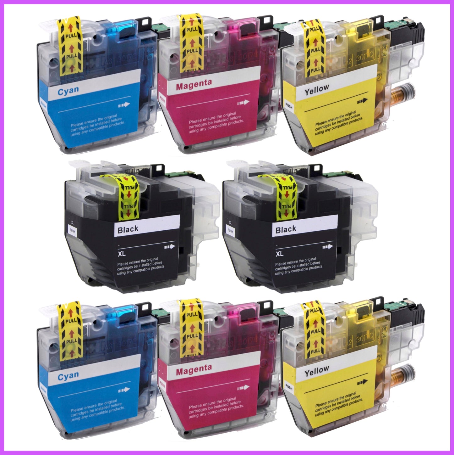 Compatible Brother 3217XL Multipack x2 Ink Cartridges BK/C/M/Y (Books)