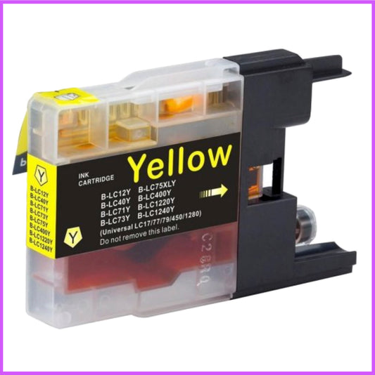 Compatible Brother 1240XL Yellow Ink Cartridge (Venus)